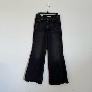 Levi's Black Flare Wide Leg Jeans